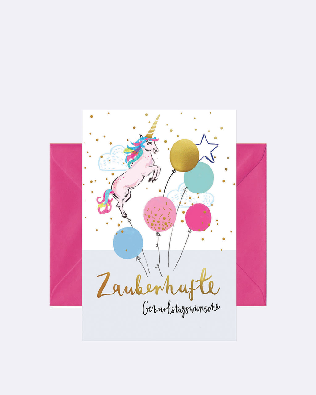 Doppelkarte Zauberhafte Geburtstagswünsche