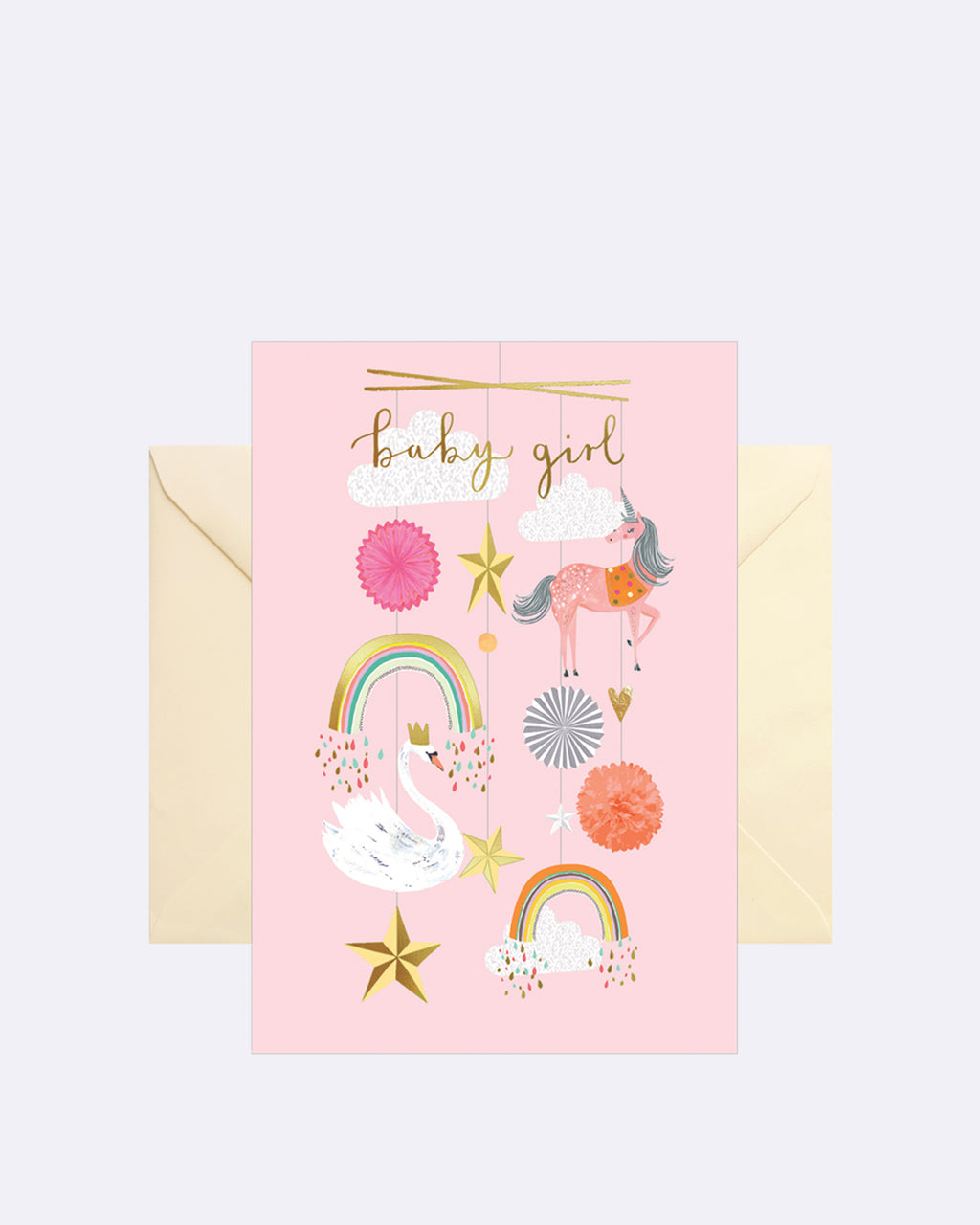 Carte double - bébé fille
