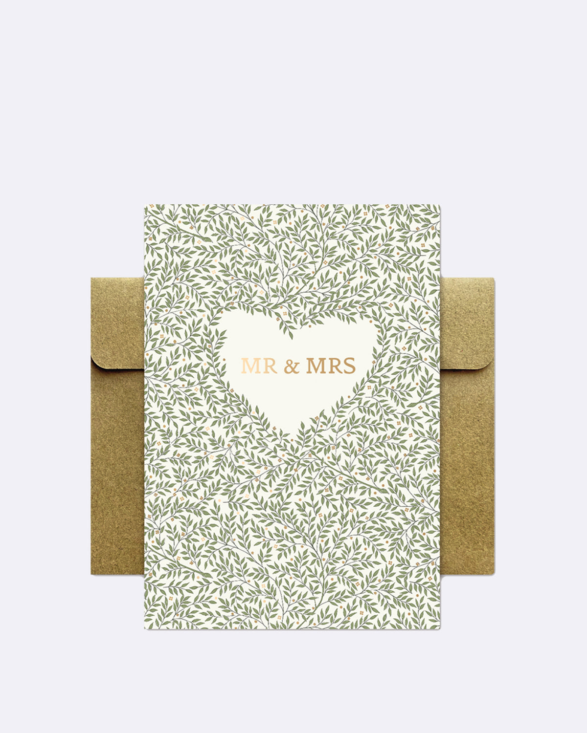 Hochwertige Glückwunschkarte mit Umschlag - florale Motive - William Morris - Hochzeit - mr & mrs