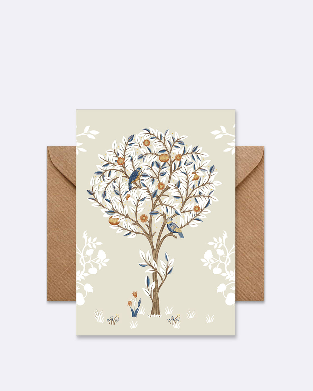 Double card - LT375 - Kelmscott Tree