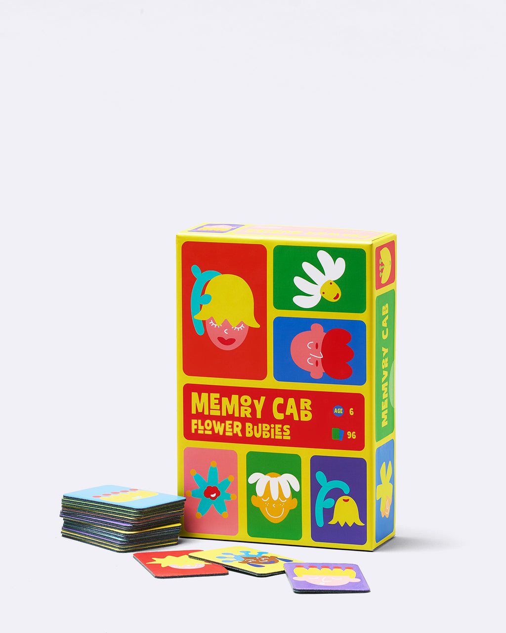 Memory card game -  flower faces