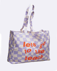 Organic Cotton Bag Let's go to the beach
