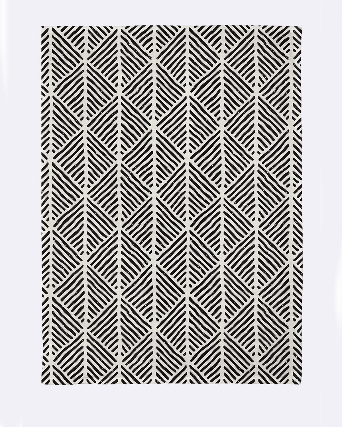 Geschirrhandtuch in weiß mit schwarzem Muster mit Variante 8 mit Variante 20