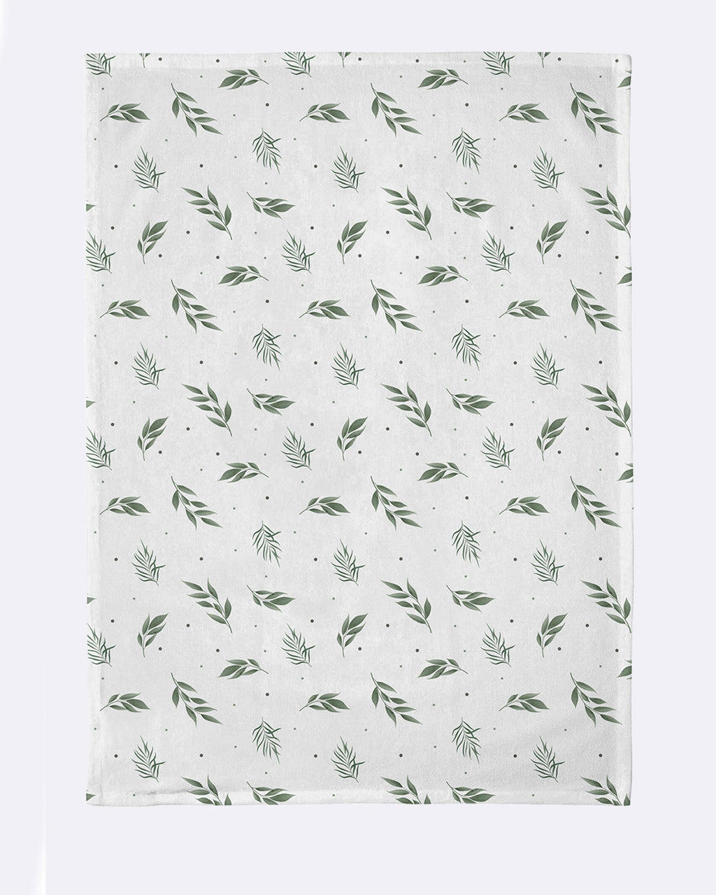 Organic Kitchen Towel Elegant leaves