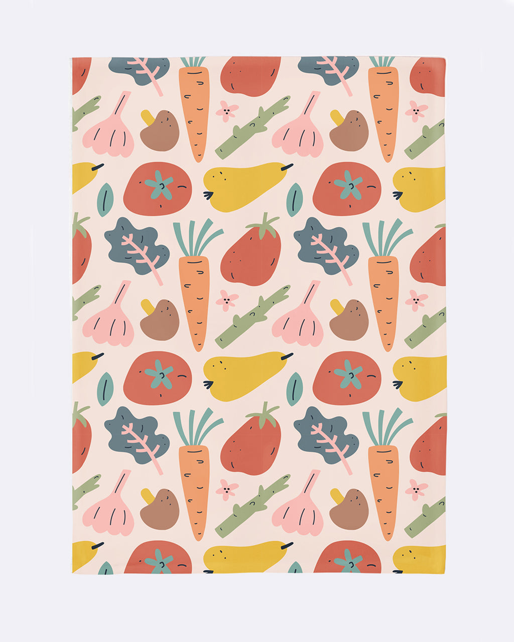 Organic Kitchen Towel veggies