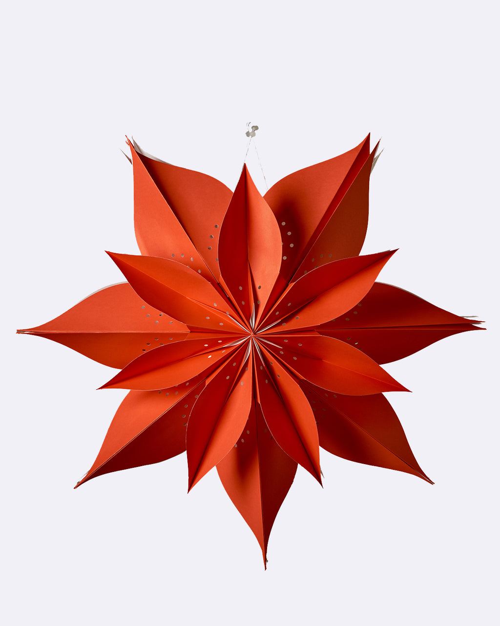 Papierstern L - poinsettia red