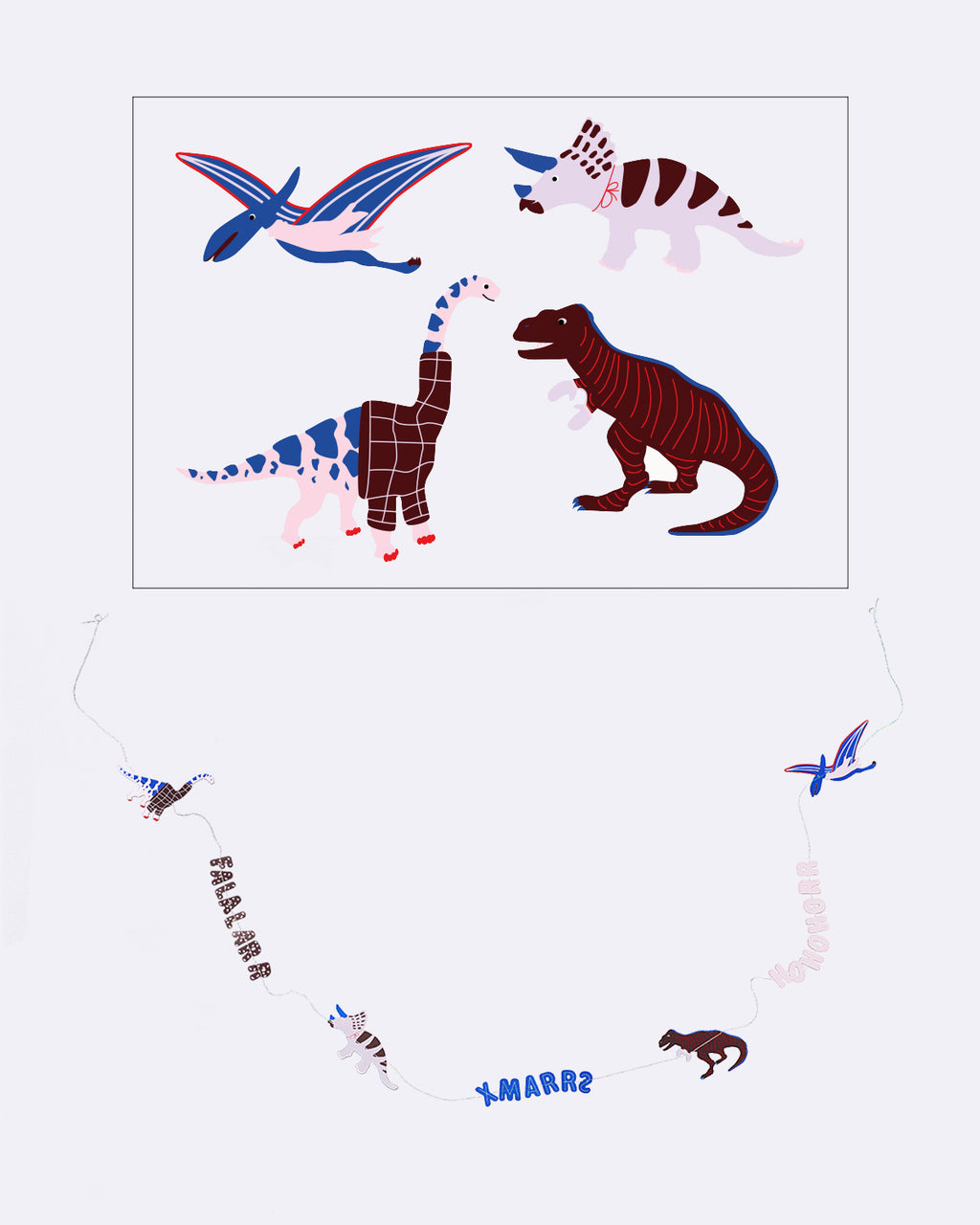 Girlande - Dinosaurs