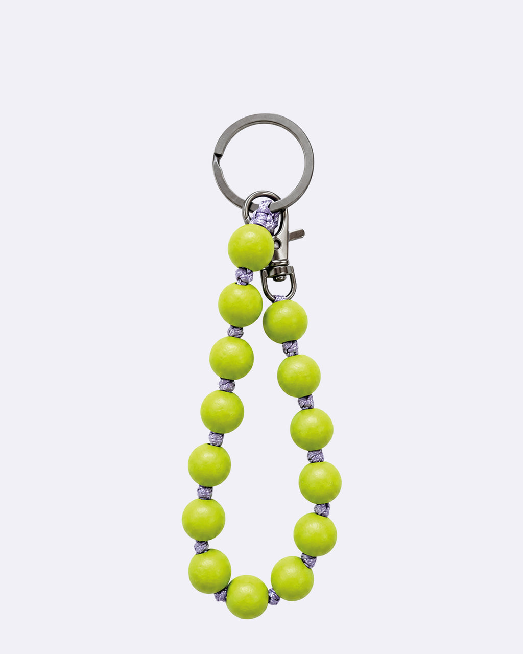 playful pearl keychain - lime & lavender