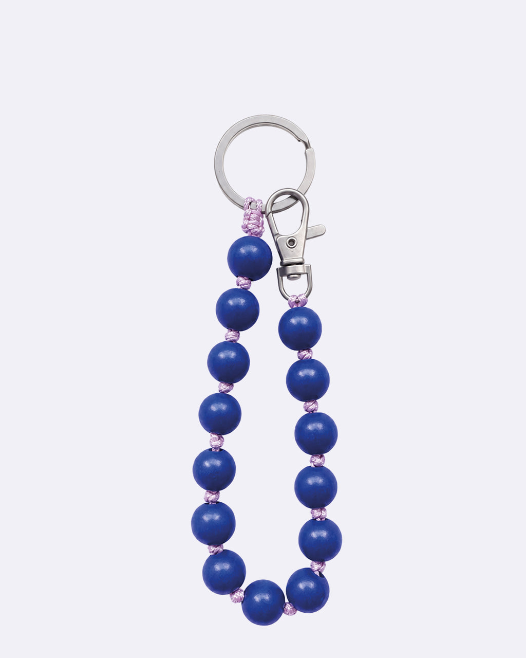 playful pearl keychain - blue & pink