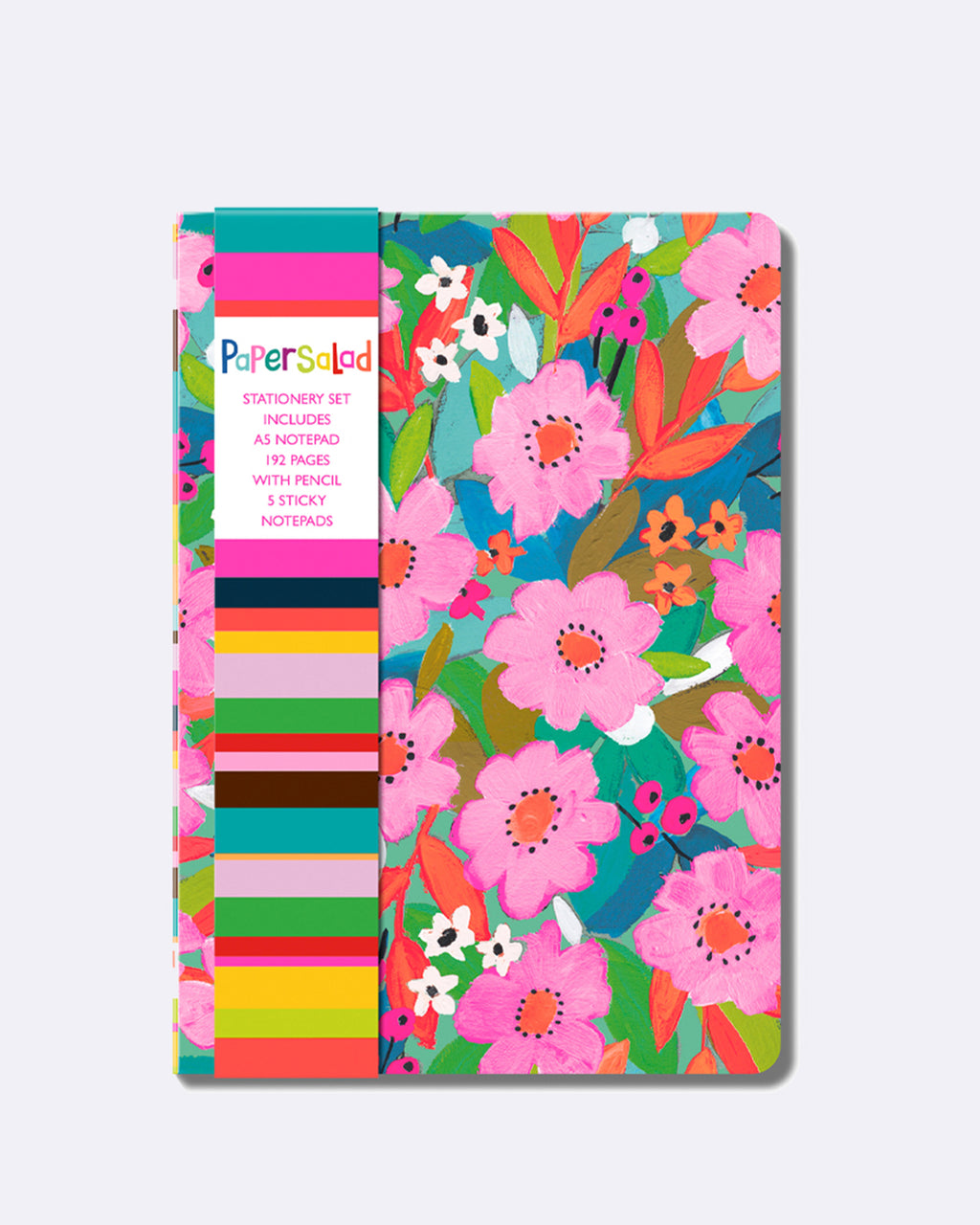 Sticky Notes Set inkl. A5 Notizblock & Bleistift