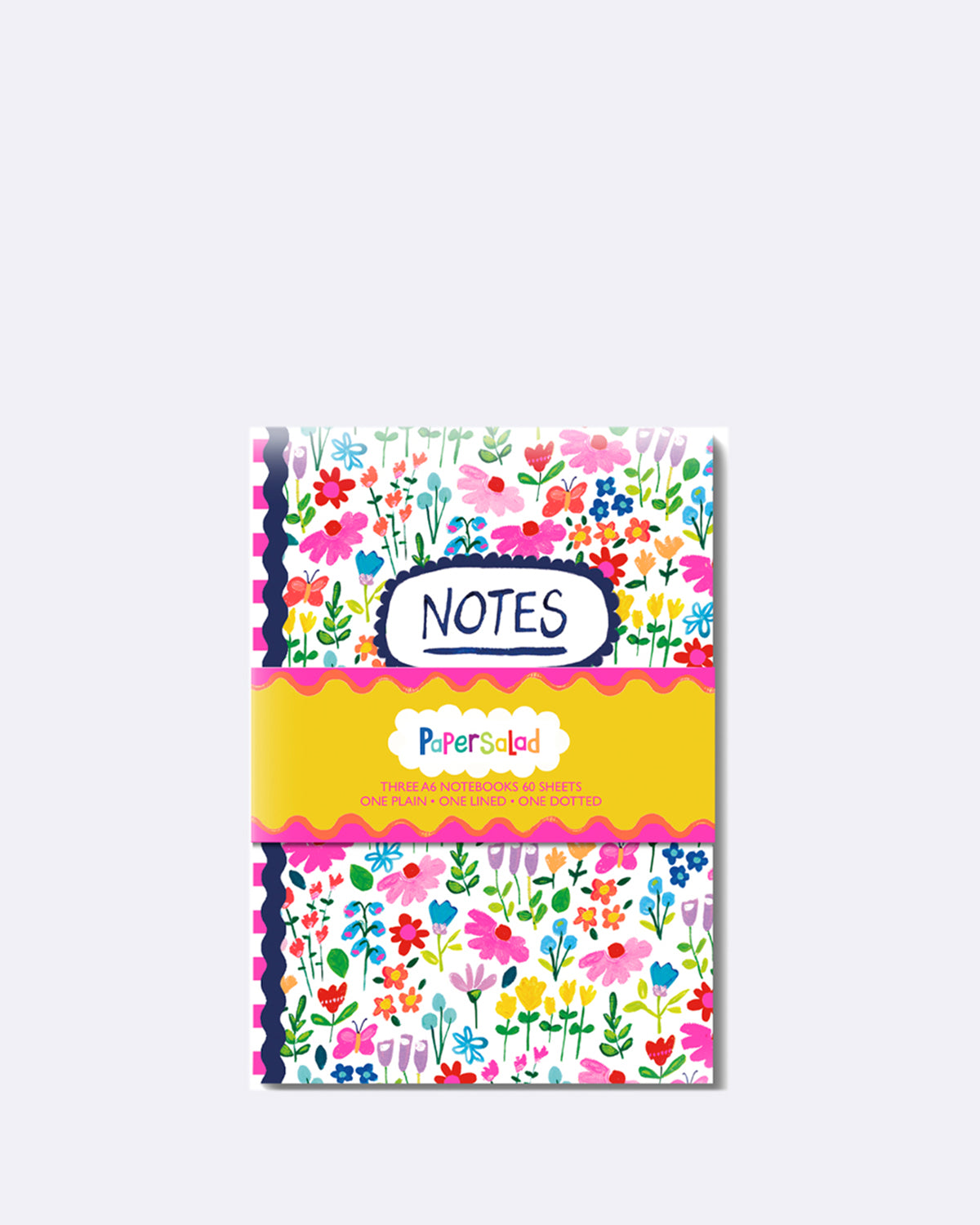 Notizbuch mit buntem Muster