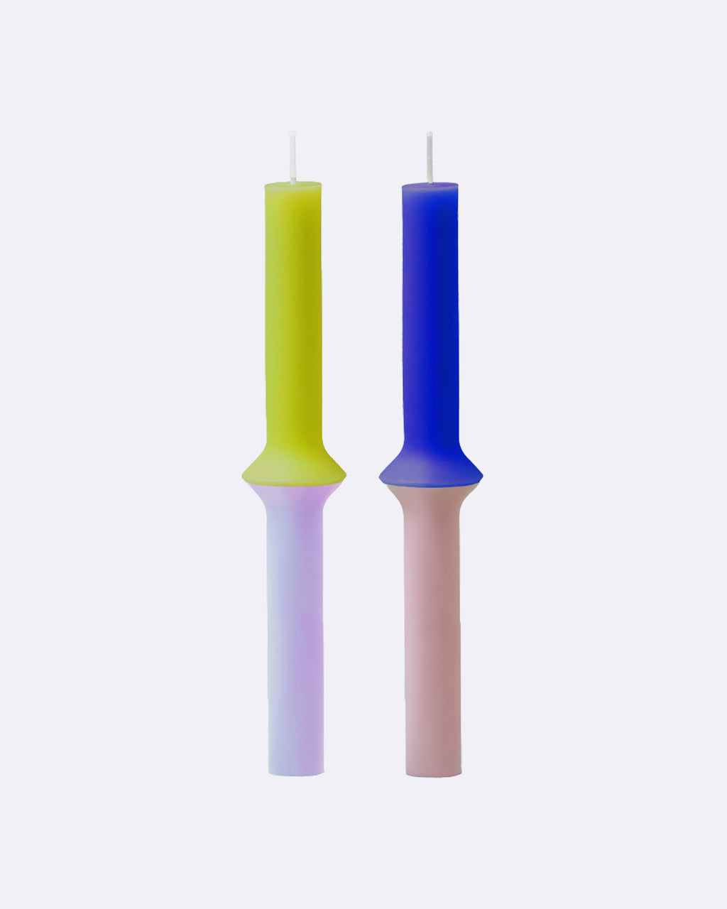 Stabkerzen UFO - 2er Set lavender & rose