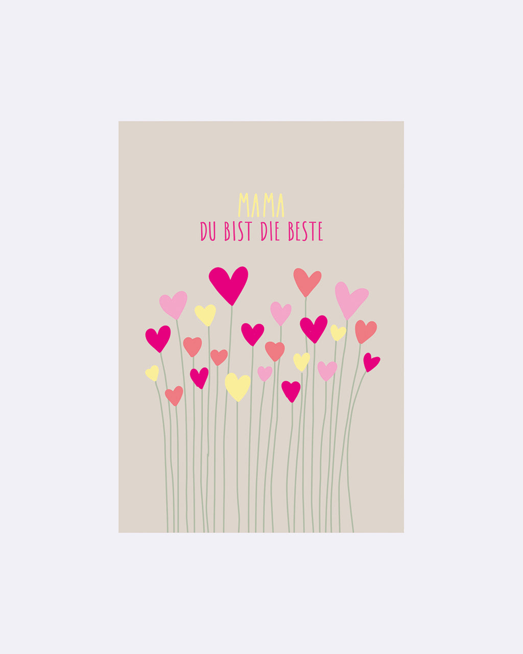 Yay Card Postkarte - Mama Du bist die Beste