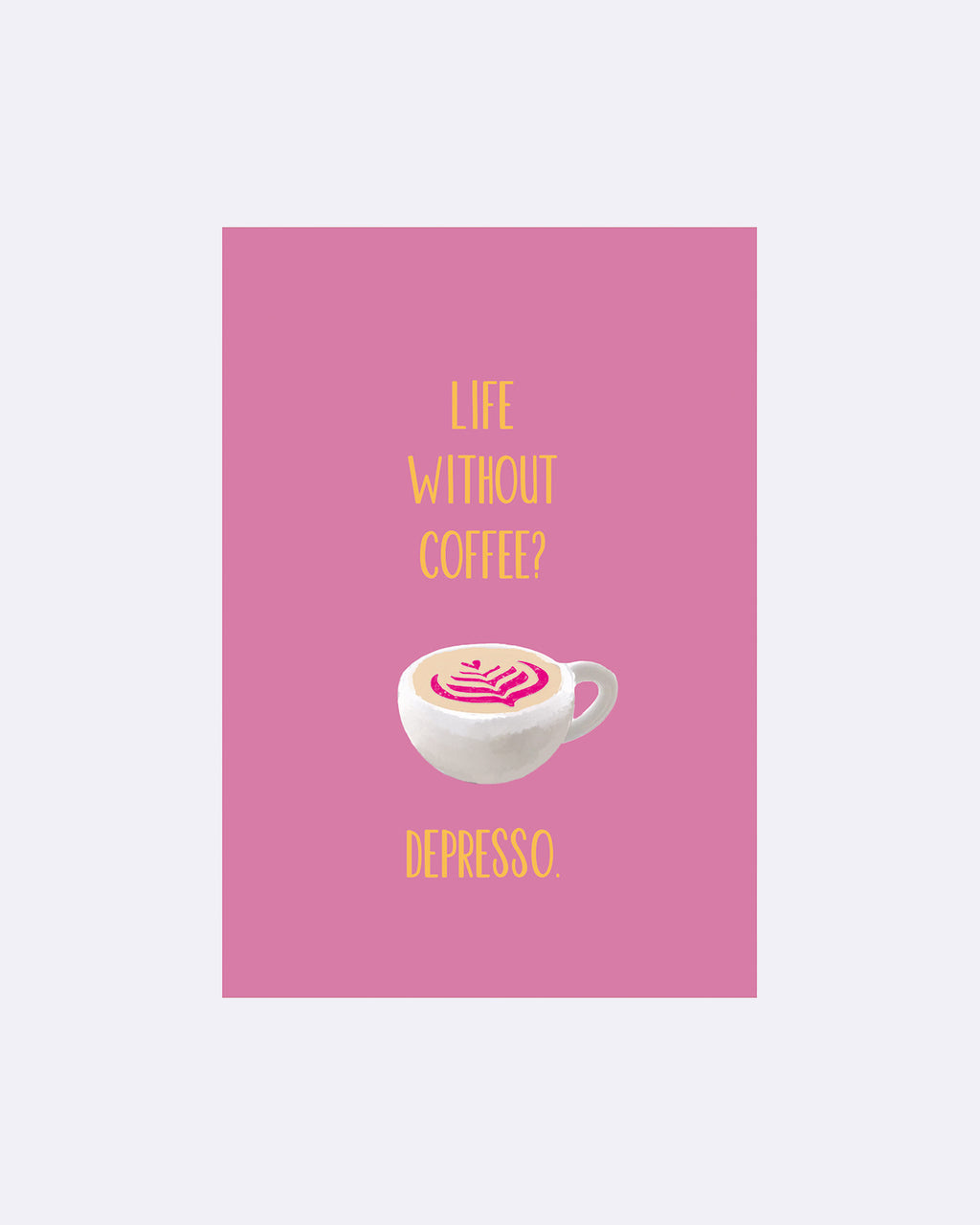 Yay Card Postkarte - Depresso