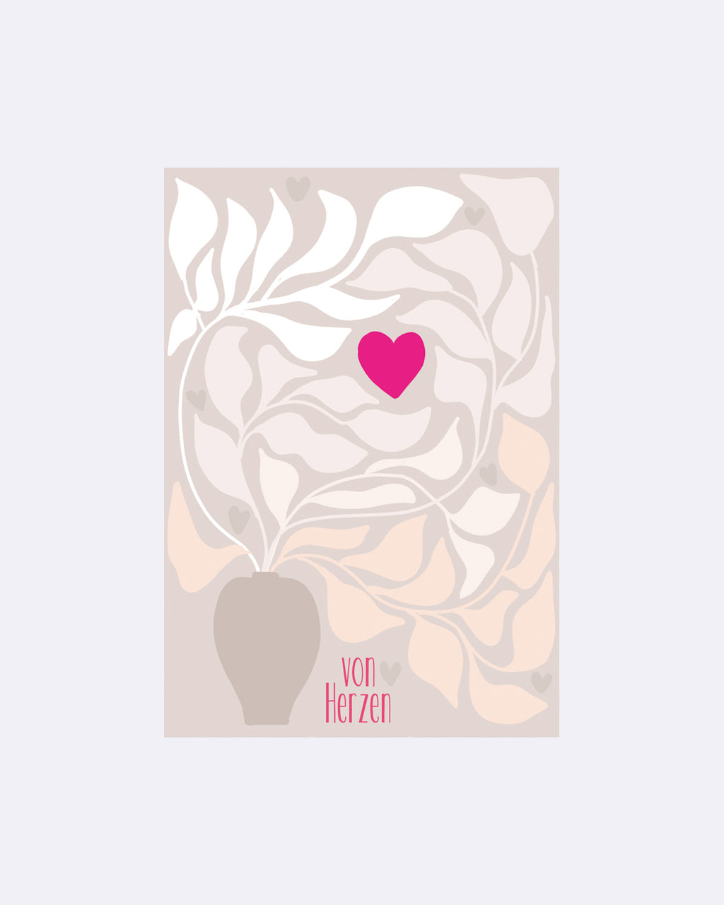 Yay Card Postkarte - Von Herzen Pflanze