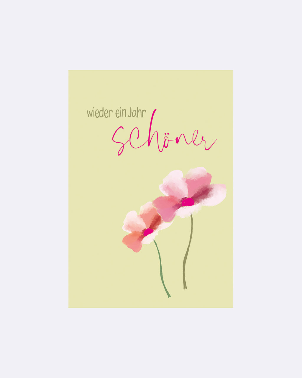 Yay Card Postkarte - Ein Jahr schöner