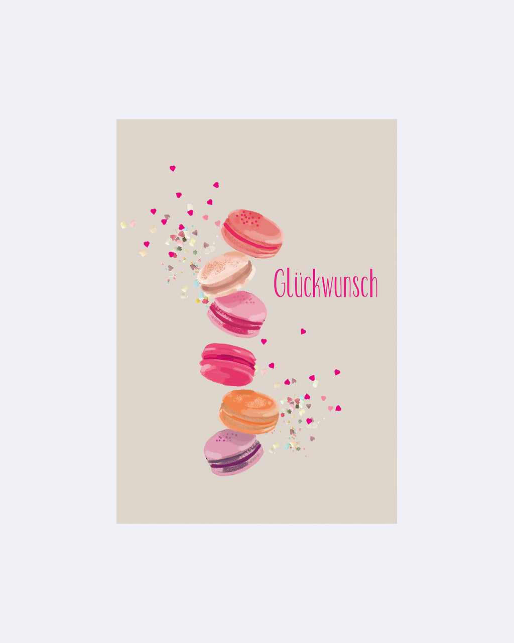 Yay Card Postkarte - Macarons Glückwunsch