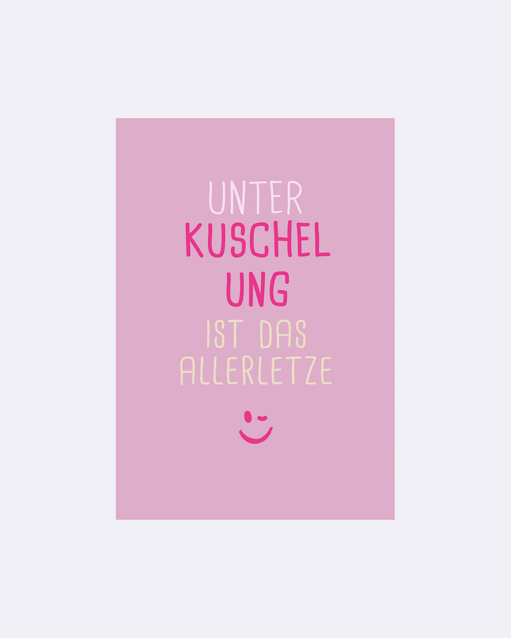 Yay Card Postkarte - Unterkuschelung