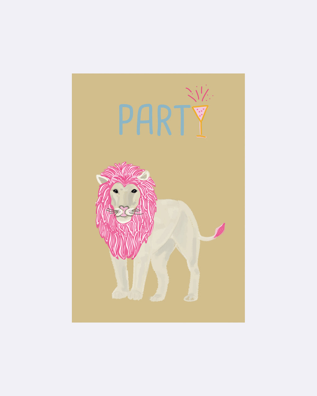 Yay Card Postkarte - Partylöwe