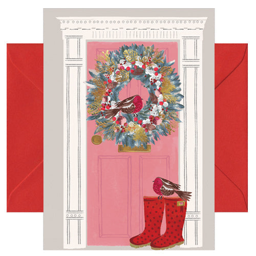 Couronne de porte de Noël