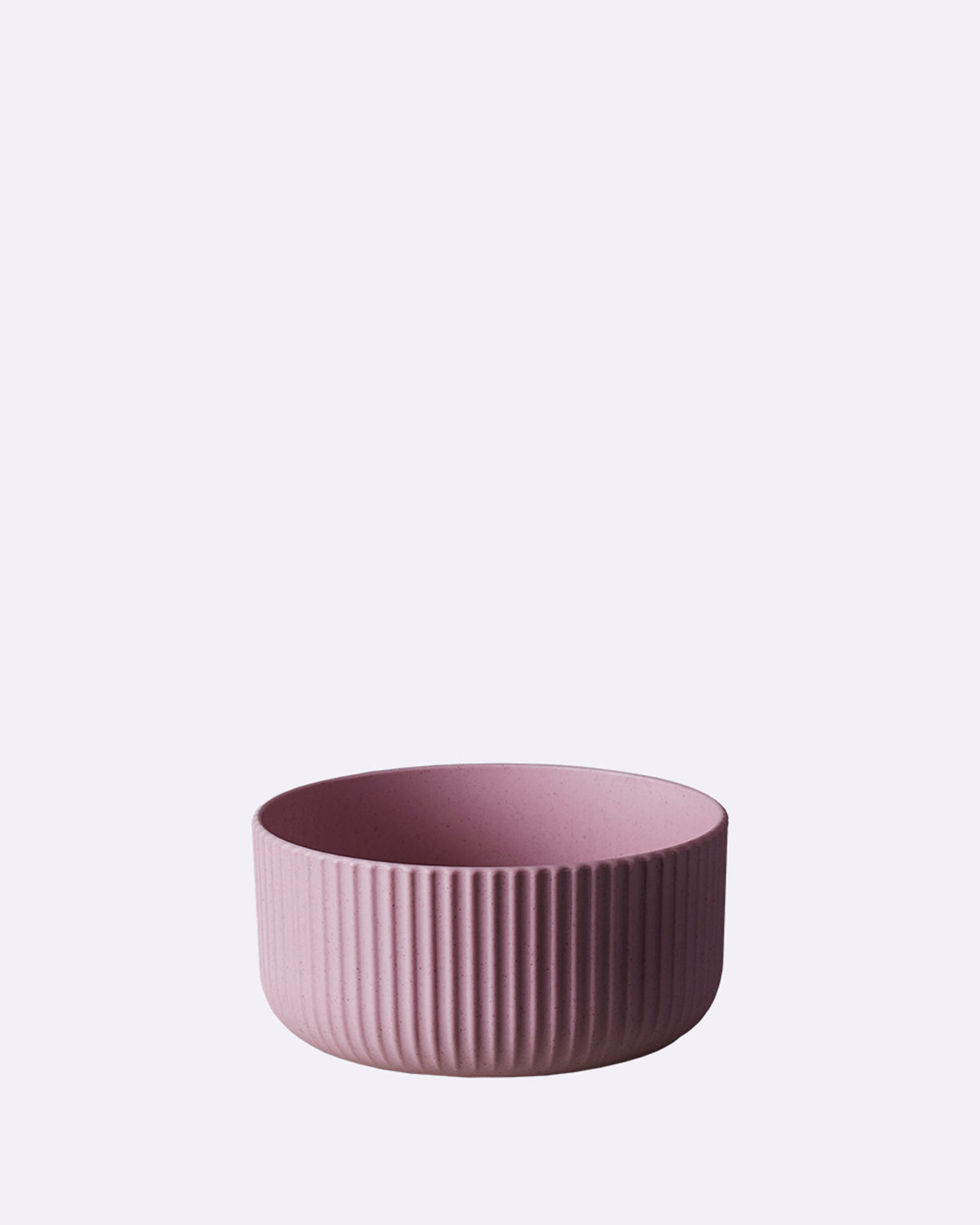 Kleine Schüssel mit geriffeltem Muster in Dusty Rose