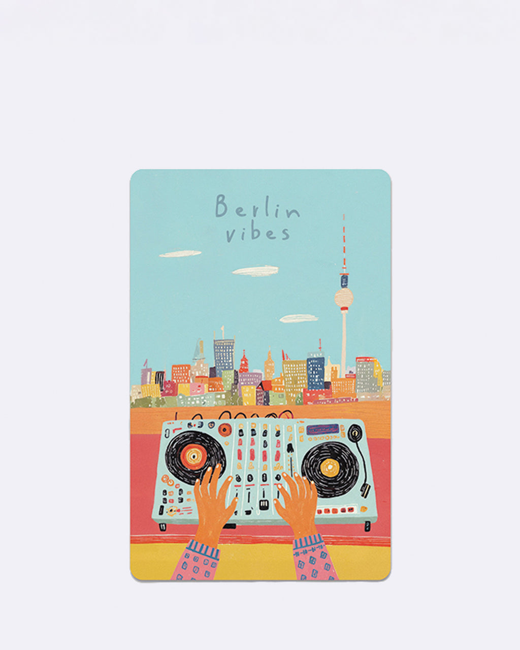 Mini Postkarten - Berlin Vibes DJ