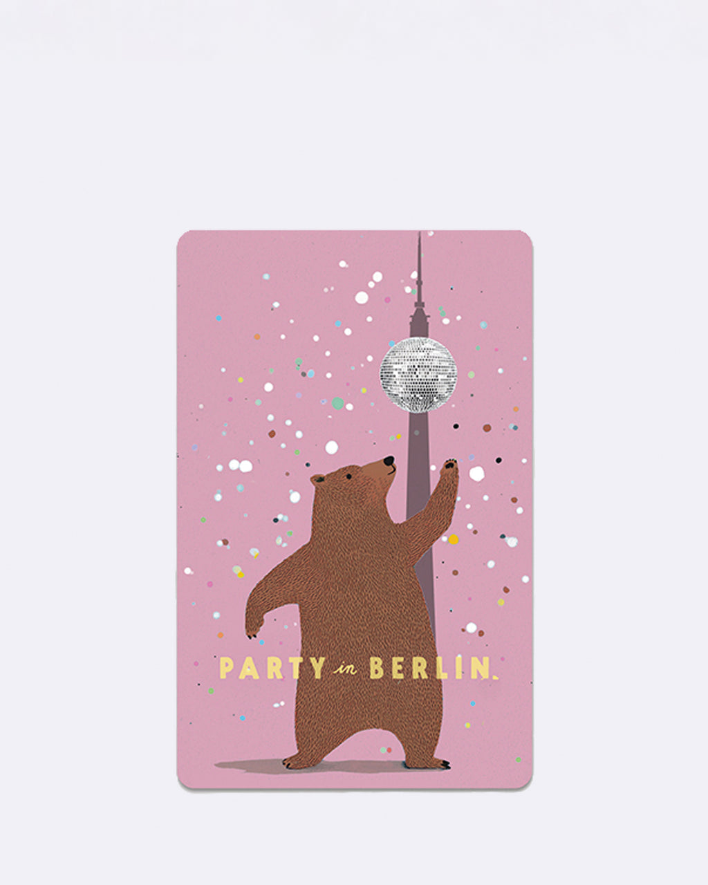 Mini Postkarten - Berlin Partybär