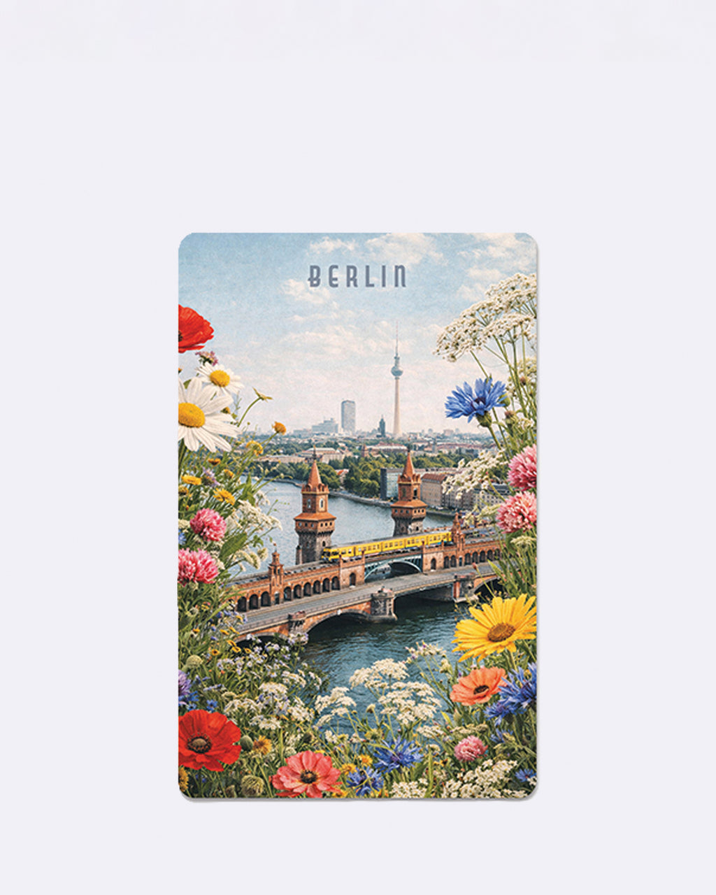 Mini Postkarten - Berlin Oberbaumbrücke