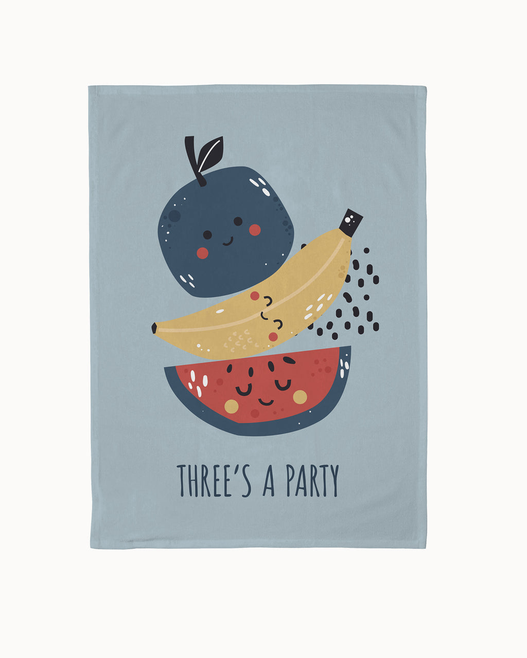 Organic Kitchen Towel Three's a party