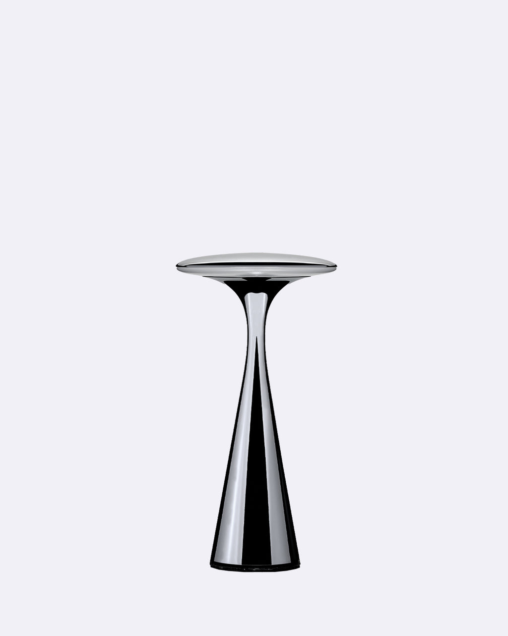 ufo table lamp small - chrome