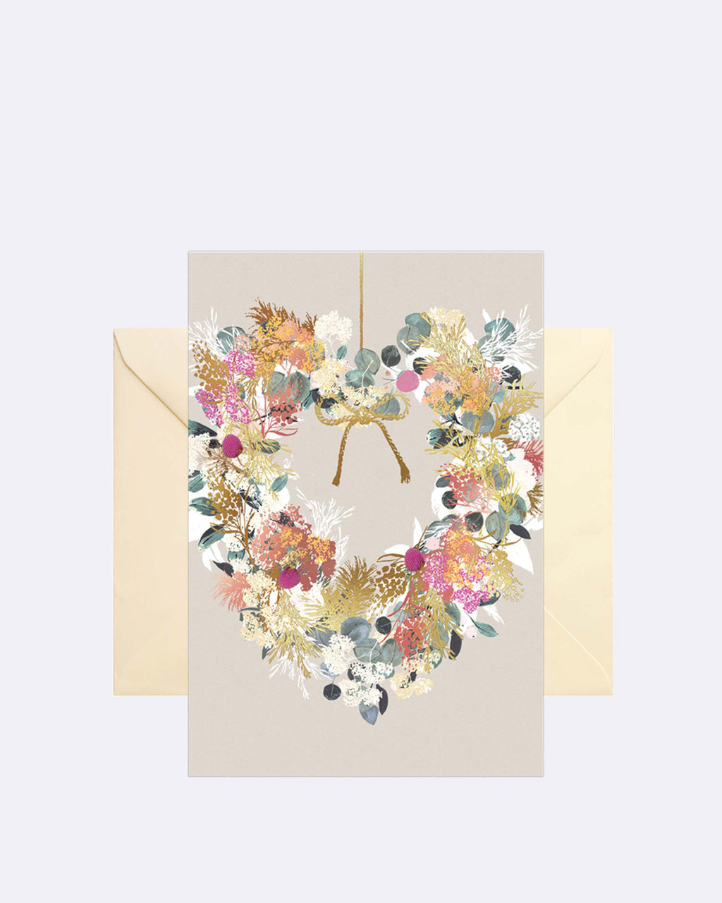 Double card - Heart wreath